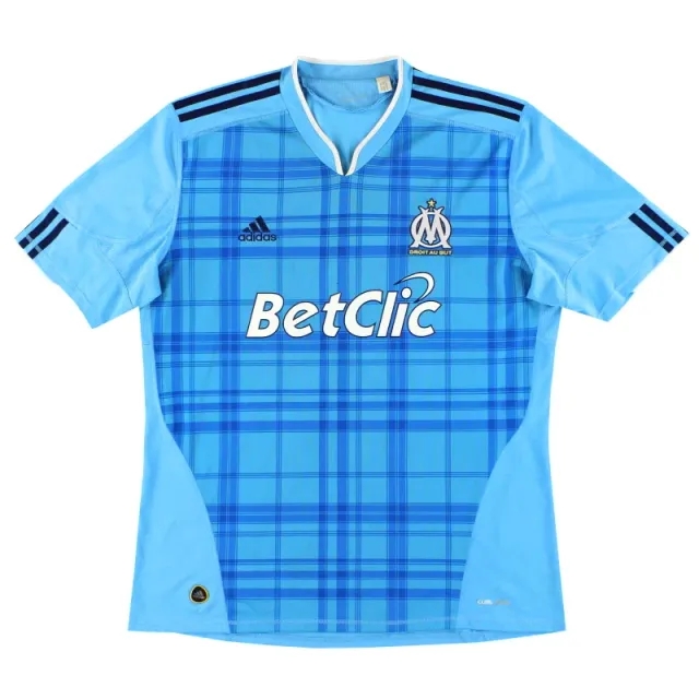 2010-11 Olympique Marseille adidas Away Shirt M - Olympique Marseille / Excellent / Medium