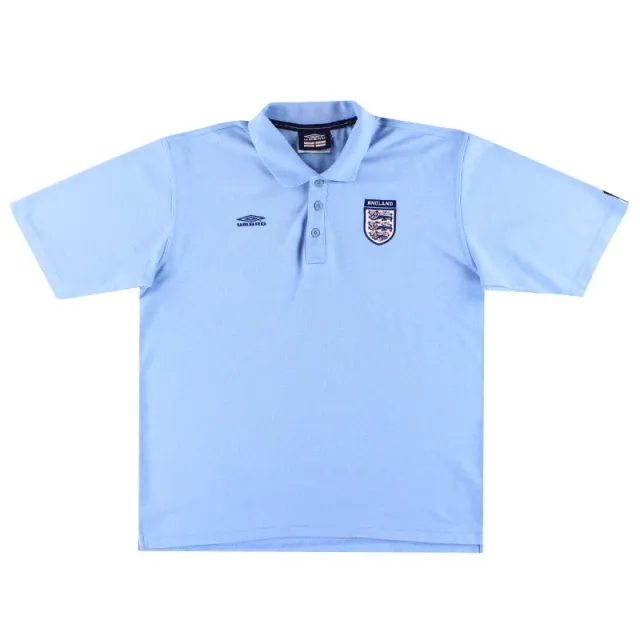 2002-03 England Umbro Polo Shirt L - England / Excellent / Large