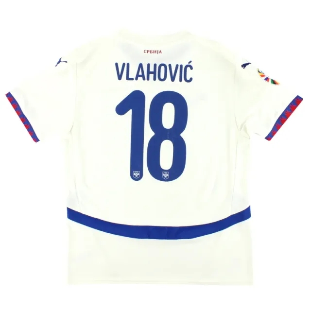 2024 Serbia Puma Away Shirt Vlahovic #18 *As New* L - Other European / As New / Large