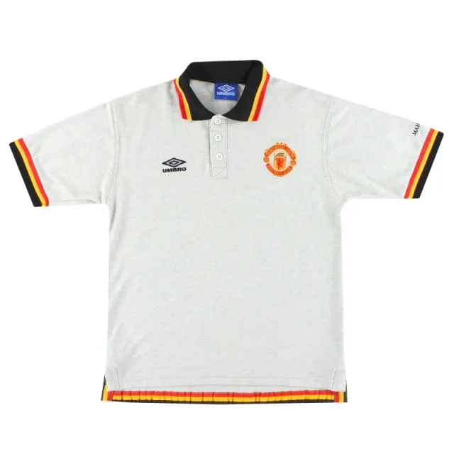 1996-97 Manchester United Umbro Polo Shirt M - Manchester United / Excellent / Medium