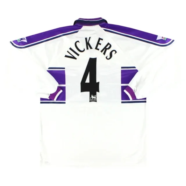 1999-00 Middlesbrough Errea Player Issue Away Shirt Vickers #4 L/S XXXL - Middlesbrough / Excellent / XXXL