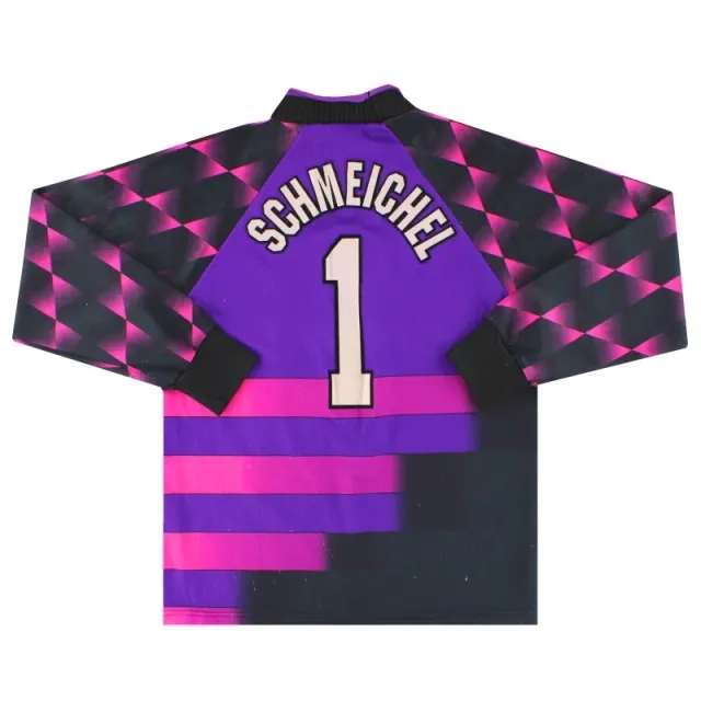 1996-97 Manchester United Umbro Goalkeeper Shirt Schmeichel #1 Y - Manchester United / Excellent / Youth