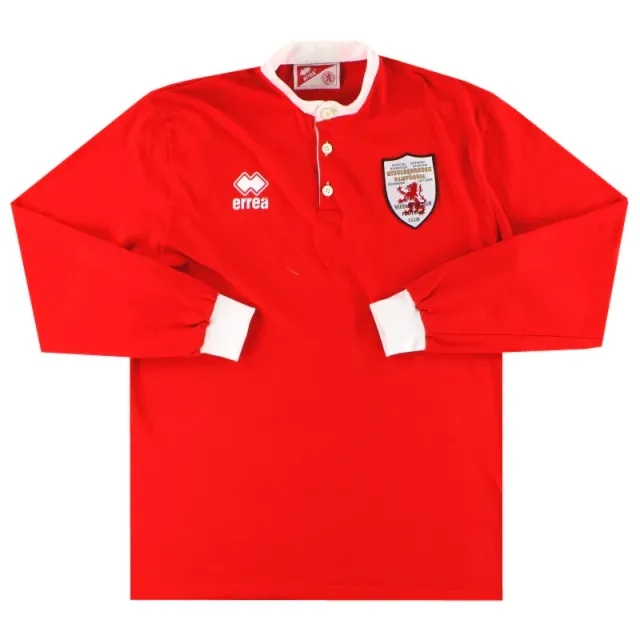 1995 Middlesbrough Errea Riverside Shirt L/S XL - Middlesbrough / Excellent / XL