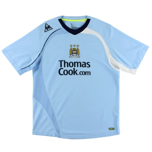 2008-09 Manchester City Le Coq Sportif Home Shirt L - Manchester City / Excellent / Large