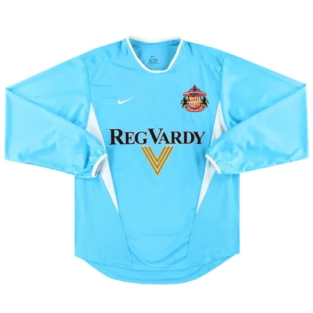 2002-03 Sunderland Nike Away Shirt L/S *Mint* M - Sunderland / Mint / Large