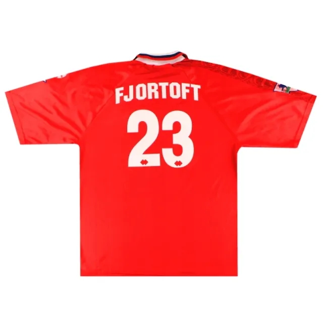 1996-97 Middlesbrough Errea Player Issue Home Shirt Fjortoft #23 XXL - Middlesbrough / Excellent / XXL