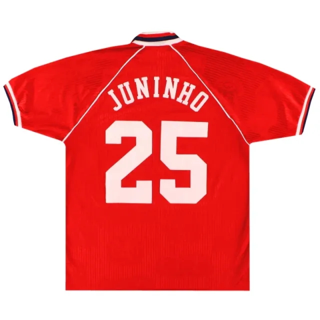 1995-96 Middlesbrough Errea Signed Home Shirt Juninho #25 XL - Middlesbrough / Excellent / XL