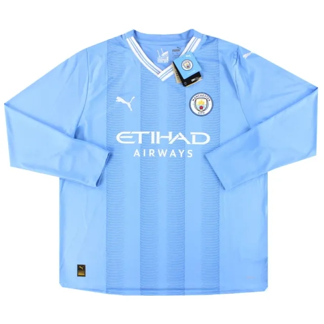 2023-24 Manchester City Puma Home Shirt L/S *w/tags* - Manchester City / w/tags / XS