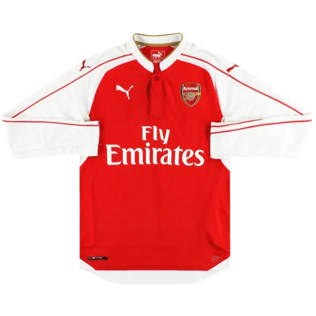 2015-16 Arsenal Puma Home Shirt L/S XXL - Arsenal / Excellent / XXL