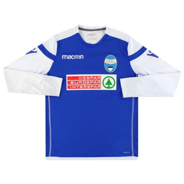 2017-18 SPAL Macron Training Shirt L/S S - Other Italian Clubs / Excellent / Small