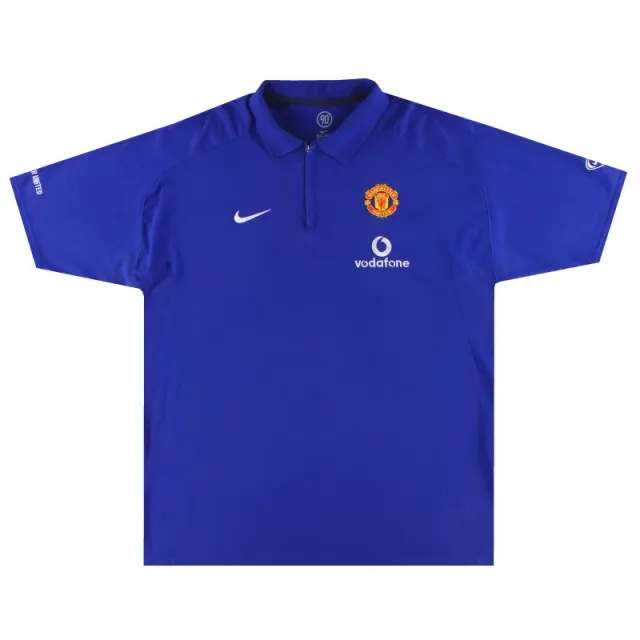 2002-03 Manchester United Nike 1/4 Zip Tee XXXL - Manchester United / Excellent / XXXL