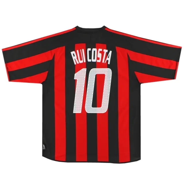 2003-04 AC Milan adidas Home Shirt Rui Costa #10 L - AC Milan / Excellent / Large
