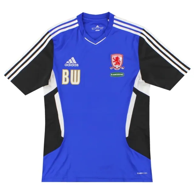 2010-11 Middlesbrough adidas Staff Issue Training Shirt 'BW' S - Middlesbrough / Excellent / Small