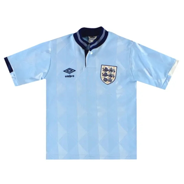 1987-90 England Umbro Third Shirt #11 L.Boys - England / Excellent / Large Boys