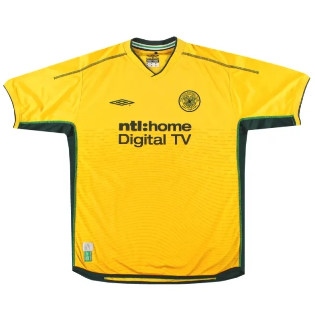 2002-03 Celtic Umbro Away Shirt Larsson #7 L - Celtic / Excellent / Large