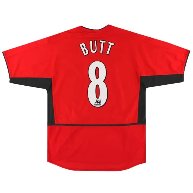 2002-04 Manchester United Nike Home Shirt Butt #8 *Mint* L - Manchester United / Mint / Large