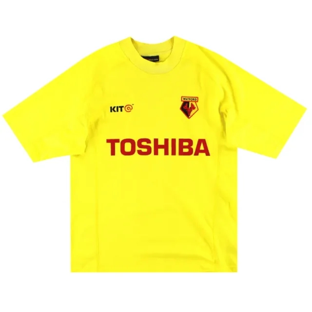 2001-02 Watford Home Shirt M - Watford / Excellent / Medium