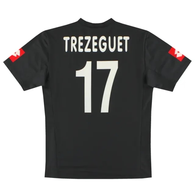 2001-02 Juventus Lotto CL Away Shirt Trezeguet #17 *Mint* L - Juventus / Mint / Large