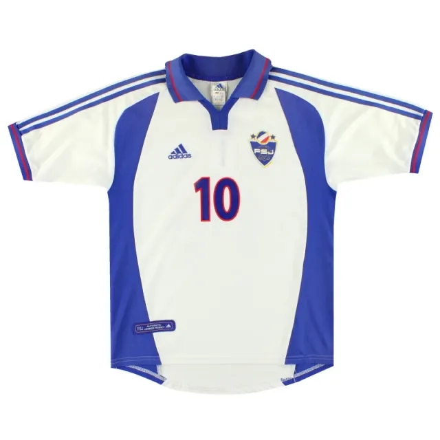 2000-01 Yugoslavia adidas Away Shirt #10 M - Yugoslavia/Serbia / Excellent / Medium