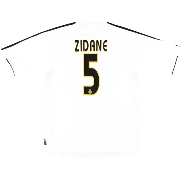 2003-04 Real Madrid adidas Home Shirt Zidane #5 *Mint* S - Real Madrid / Excellent / Small