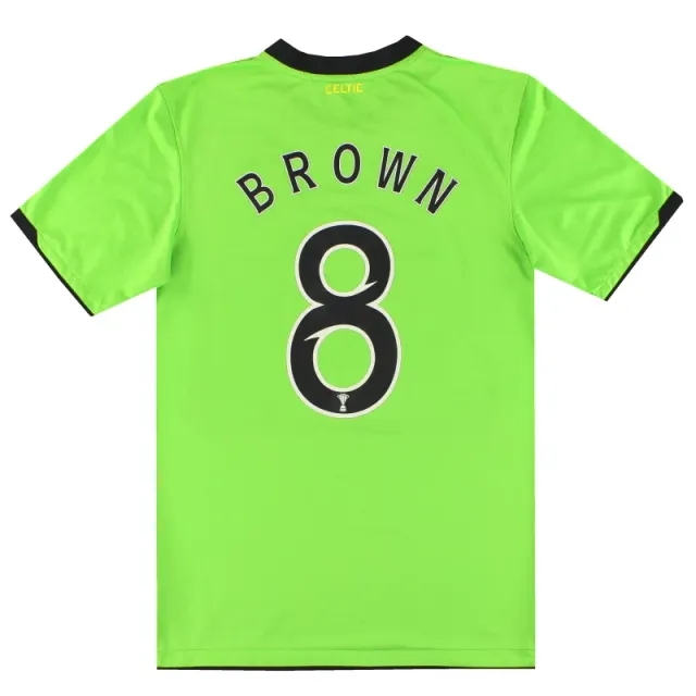 2010-11 Celtic Nike Away Shirt Brown #8 S - Celtic / Excellent / Small