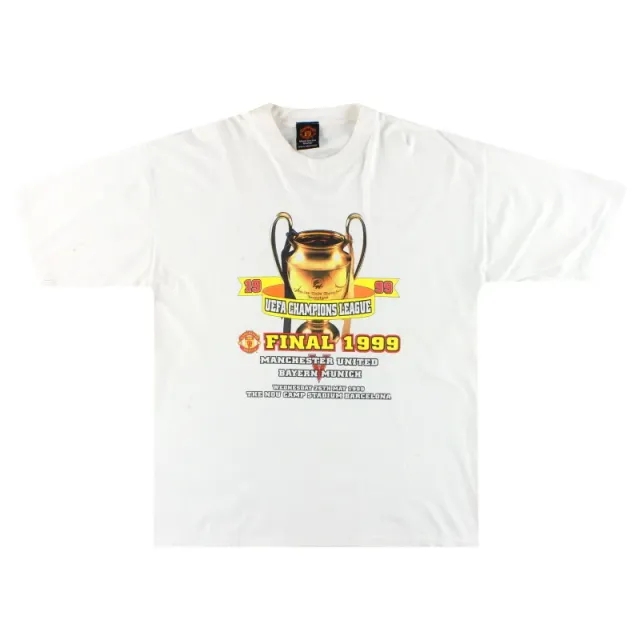 1999 Manchester United Champions League Graphic Tee XL - Manchester United / Very good / XL
