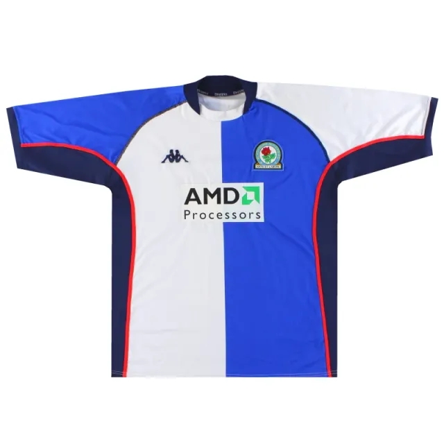 2002-03 Blackburn Kappa Home Shirt XL - Blackburn Rovers / Very good / XL