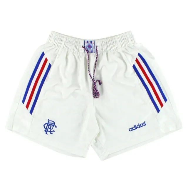 1996-97 Rangers adidas Home Shorts L - Rangers / Excellent / Large