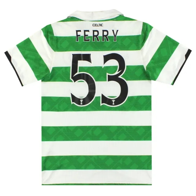 2010-11 Celtic Nike Player Issue Home Shirt Ferry #53 M - Celtic / Excellent / Medium