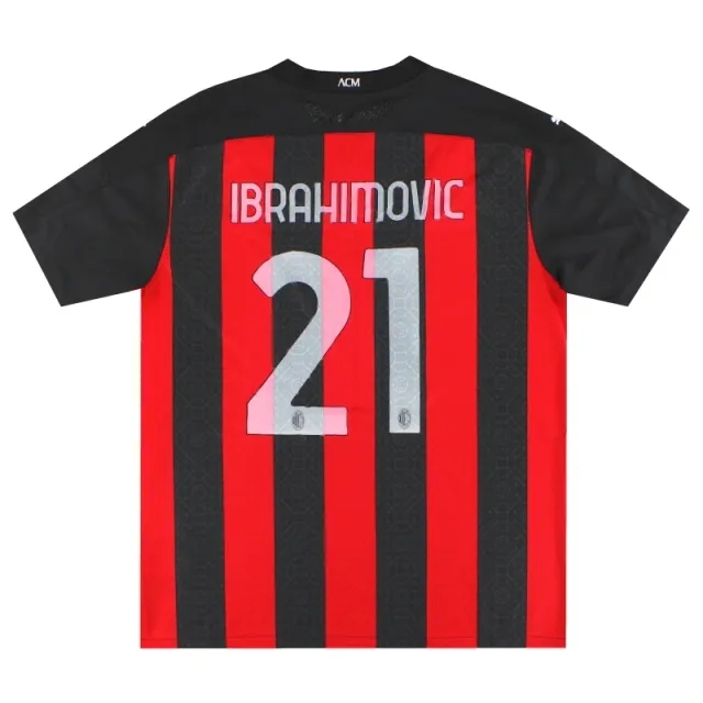 2020-21 AC Milan Puma Authentic Home Shirt Ibrahimovic #21 XXL - AC Milan / Very good / XXL