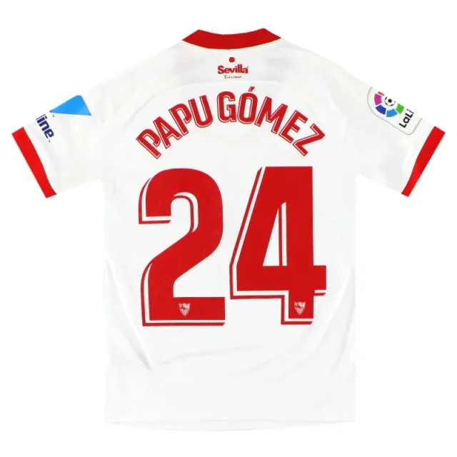 2020-21 Sevilla Nike Home Shirt Papu Gomez #24 S - Sevilla / Excellent / Small