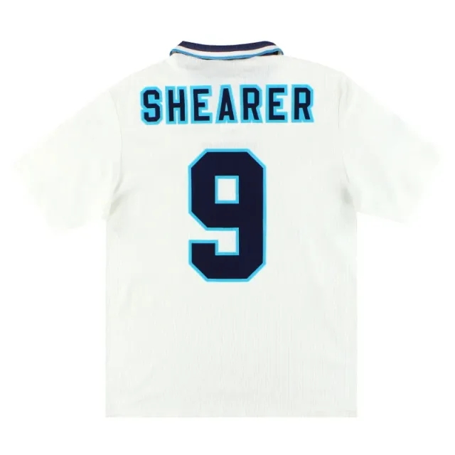 1995-97 England Umbro Home Shirt Shearer #9 XL - England / Excellent / XL