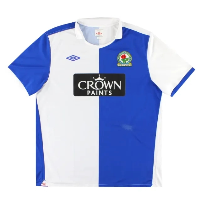 2010-11 Blackburn Umbro Home Shirt XL - Blackburn Rovers / Excellent / XL