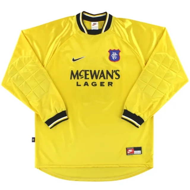 1997-99 Rangers Nike Goalkeeper Shirt L - Rangers / Excellent / Large