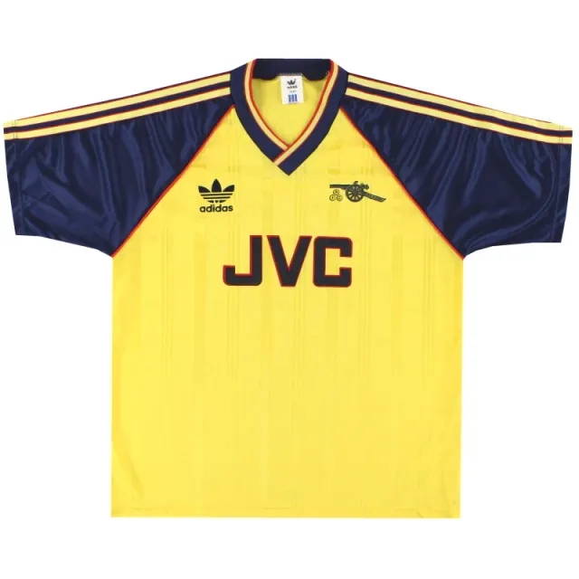 1988-91 Arsenal adidas Away Shirt L - Arsenal / Excellent / Large