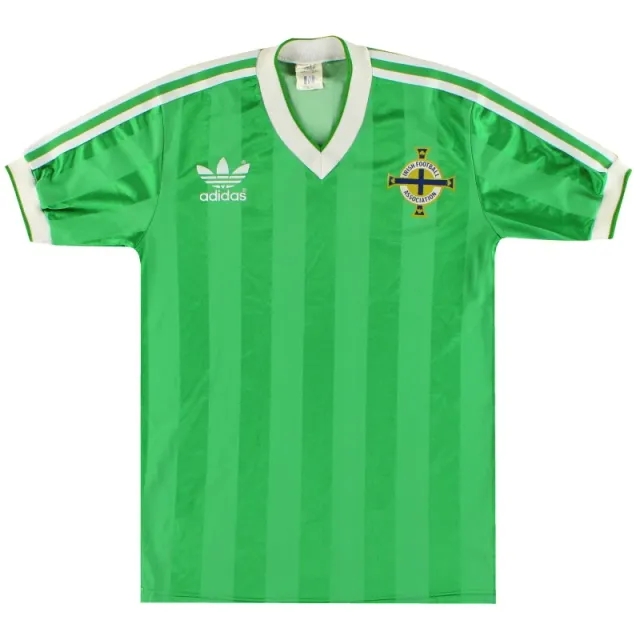 1985-86 Northern Ireland adidas Home Shirt S - Northern Ireland / Excellent / Small