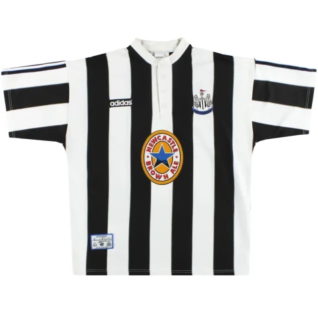 1995-97 Newcastle adidas Home Shirt L - Newcastle United / Excellent / Large