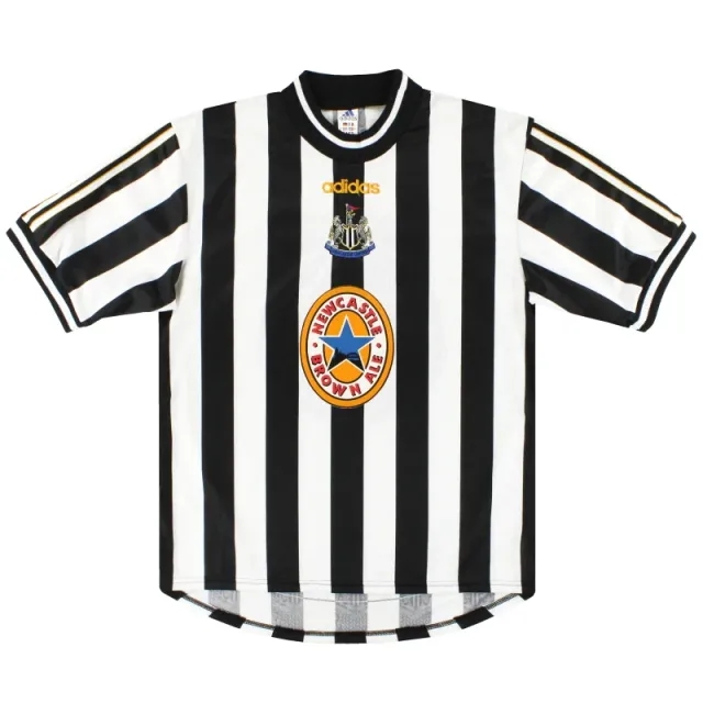 1997-99 Newcastle adidas Home Shirt *Mint* M - Newcastle United / Mint / Medium