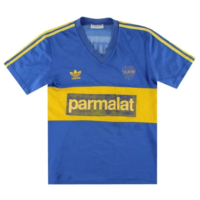1991-92 Boca Juniors adidas Home Shirt M - Central and South American Clubs / Good / Medium