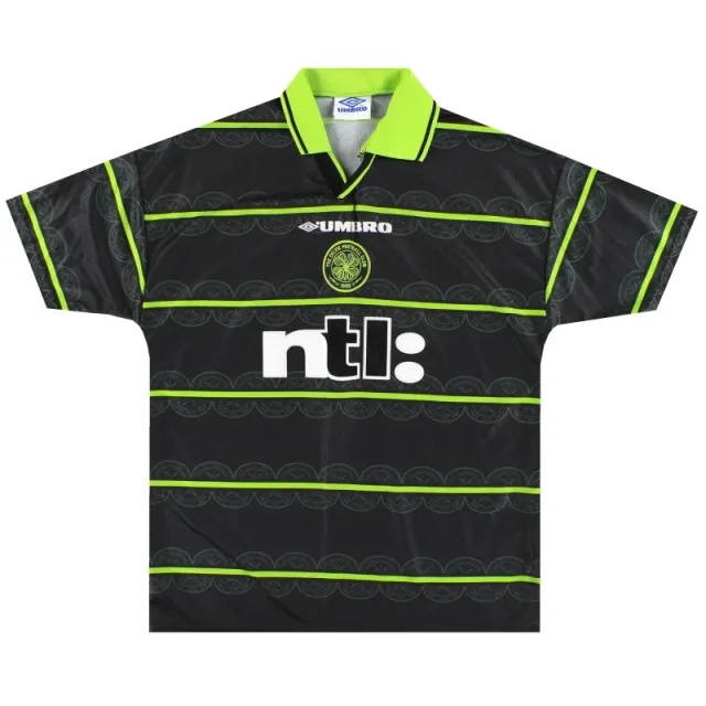 1999-00 Celtic Umbro Away Shirt XL - Celtic / Excellent / XL