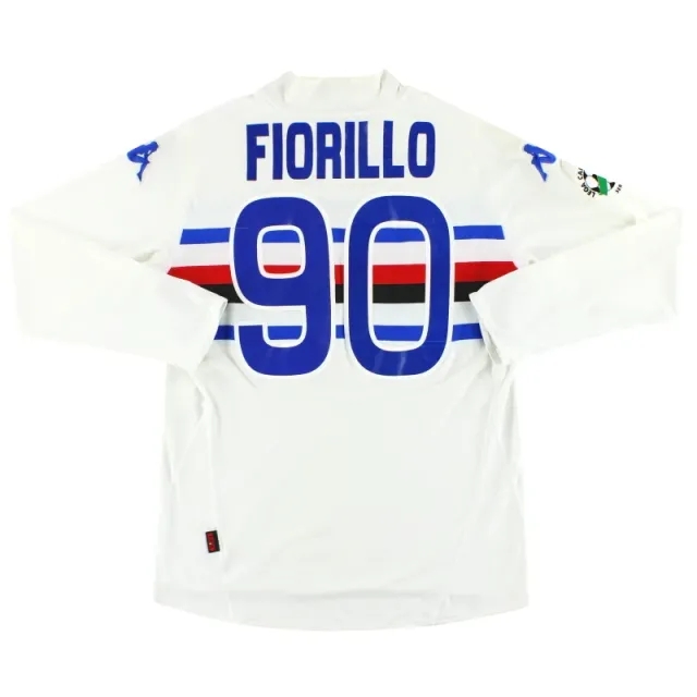 2007-08 Sampdoria Kappa Away Shirt Fiorillo #90 XL - Sampdoria / Excellent / XL
