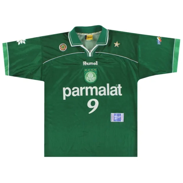 1999 Palmeiras Rhumell Home Shirt #9 L - Central and South American Clubs / Excellent / Large
