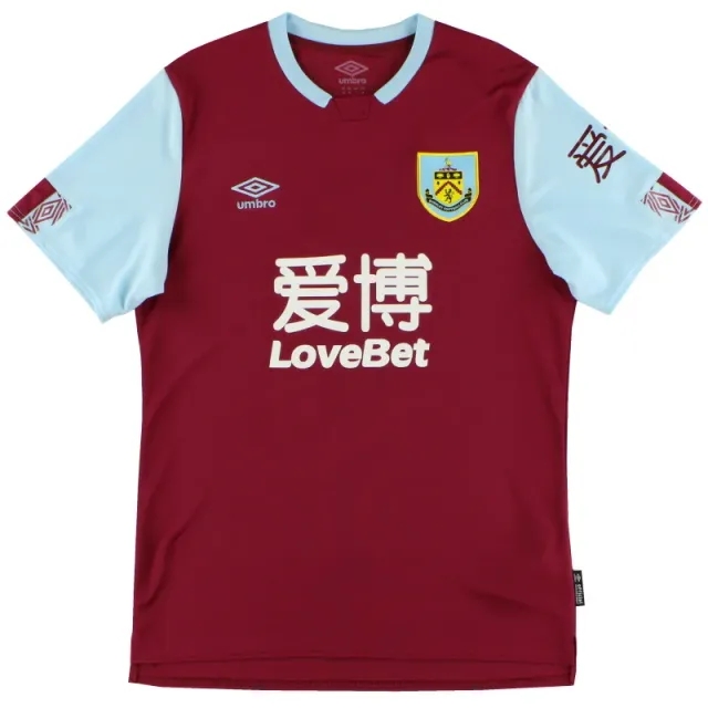 2019-20 Burnley Umbro Home Shirt L - Burnley / Excellent / Large