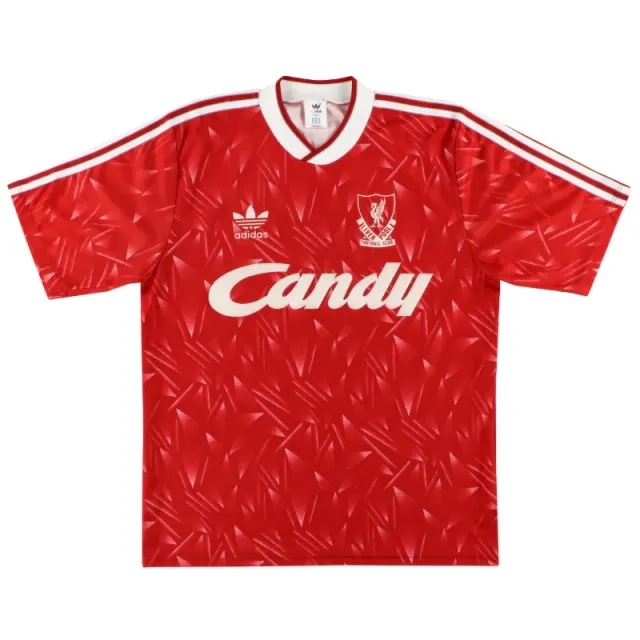 1989-91 Liverpool adidas Home Shirt S - Liverpool / Excellent / Small