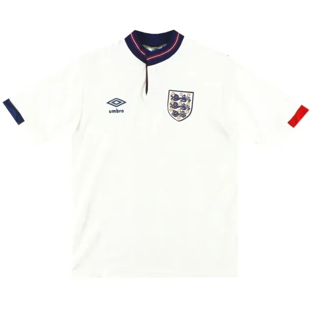 1987-90 England Umbro Home Shirt S - England / Excellent / Small