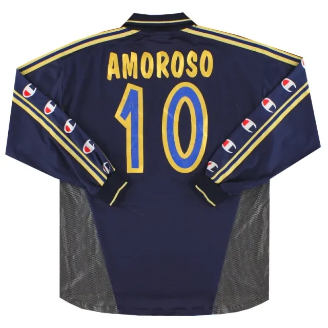 2000-01 Parma Champion Third Shirt Amoroso #10 L/S XL - Parma / Excellent / XL