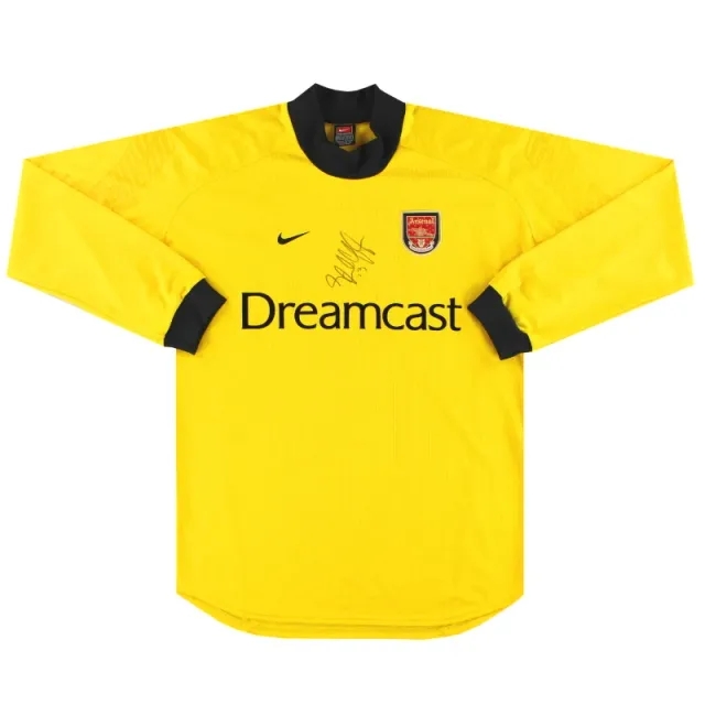 2000-01 Arsenal Nike 'Signed' Goalkeeper Shirt *Mint* L - Arsenal / Mint / Large