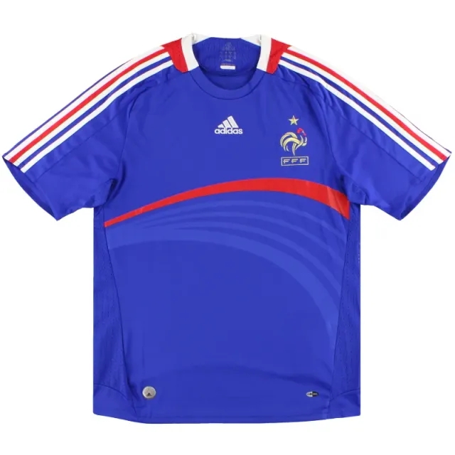 2007-08 France adidas Home Shirt L - France / Excellent / Large
