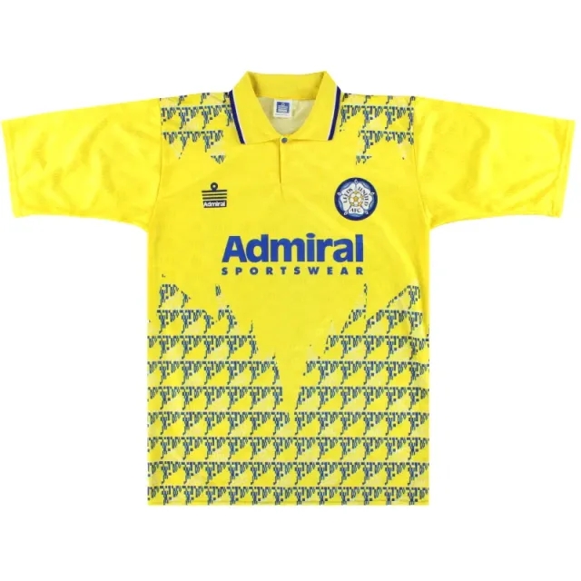 1992-93 Leeds Admiral Third Shirt L - Leeds / Excellent / Large