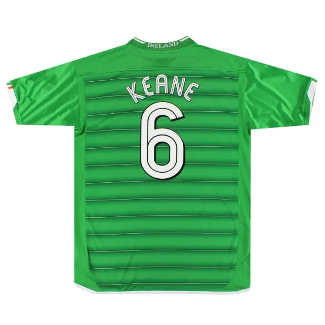2003-04 Ireland Umbro Home Shirt Keane #6 *As New* XL - Ireland / As New / XL